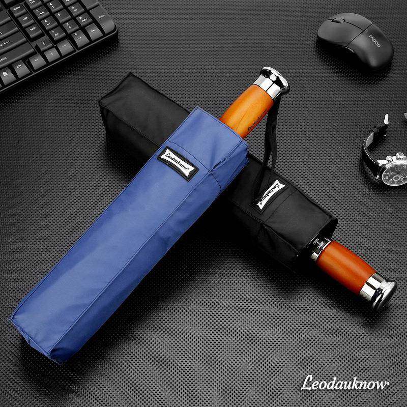 新品双层十骨超大抗暴雨个性创意三折叠全自动加固抗风男女晴雨伞