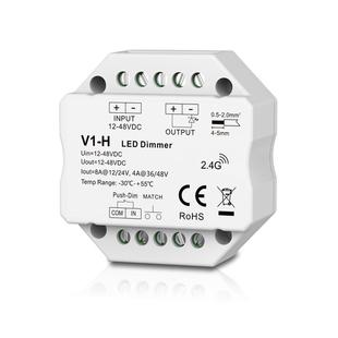 48VRF⾃复位开关调光86盒安装 PDC12 PWM频率可选认证5年