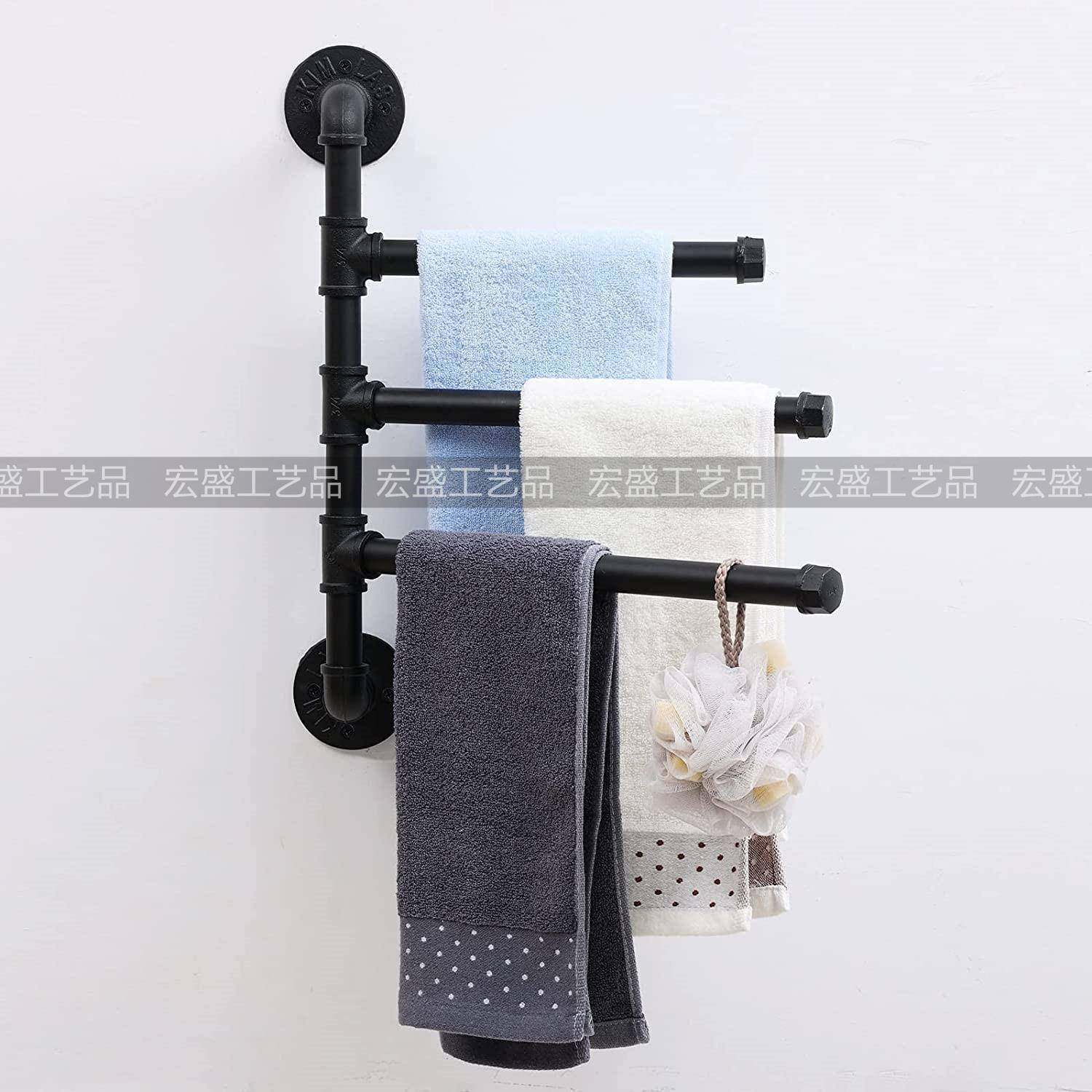 壁挂浴室旋转毛巾架杆浴室挂件浴巾架铁艺毛巾收纳置物架,农用物资,其他肥料,淘宝优惠券,粉丝福利购,淘宝优惠卷