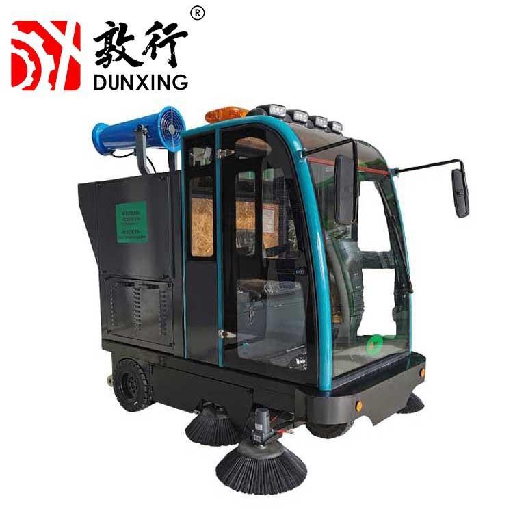 DX4000电动扫路车出售物业小型多功能电动扫地车加装雾炮高压清洗