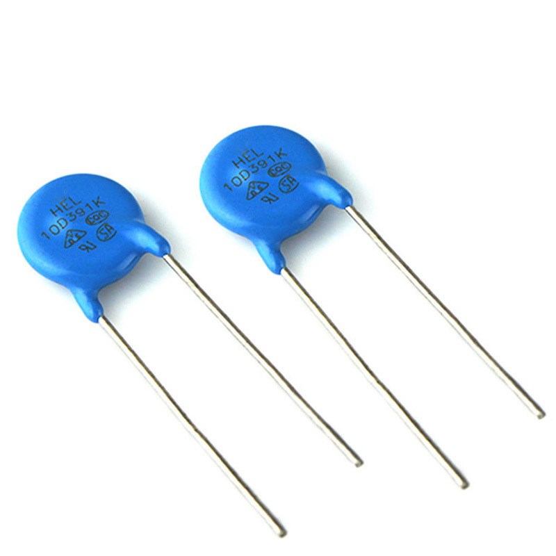 国产优质压敏电阻 10D391K 10mm 蓝色圆形直插压敏电阻10D-391K