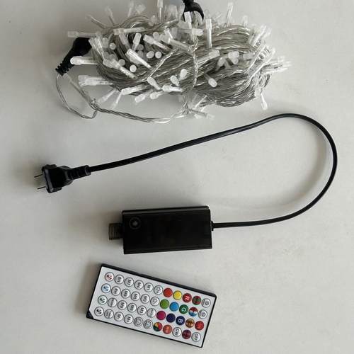 RGB彩灯变色灯串防水户外庭院装饰窗帘灯网灯爆款彩灯