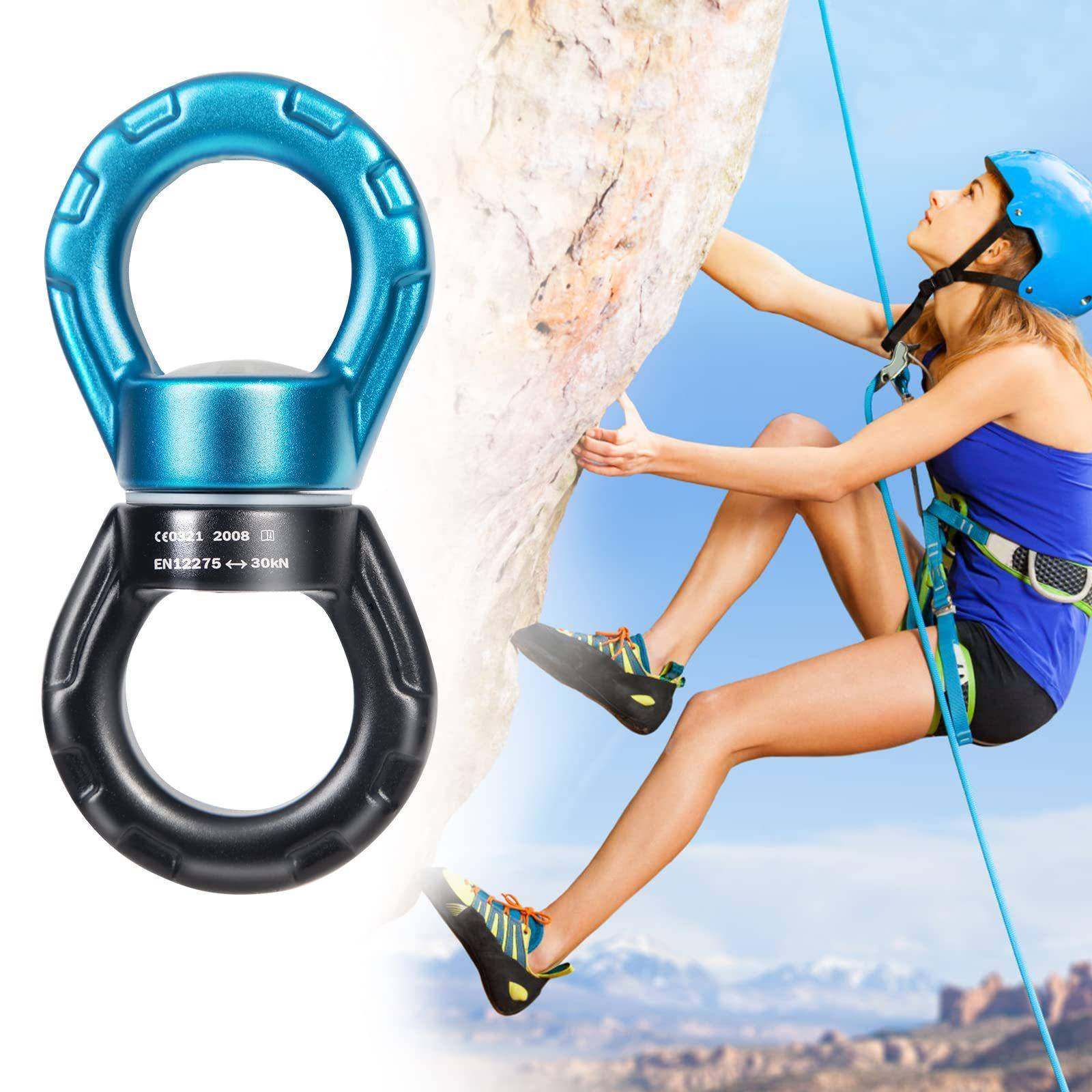 户外航空铝扣万向旋转环空中瑜伽万向环连接环秋千吊床旋转30KN