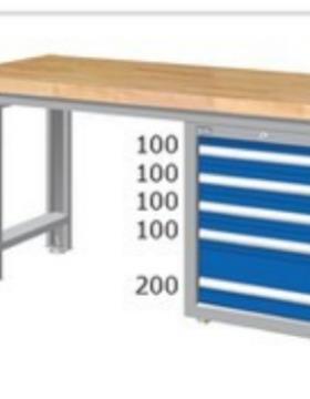 供应TANKO上海天钢工作桌WAS-67042S不锈钢四吊柜式钳工维修桌