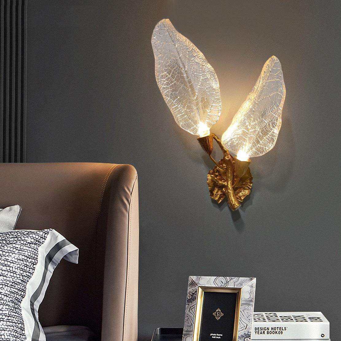 法式壁灯奢华复古欧式别墅客厅书房床头灯具简约轻奢全铜卧室壁灯