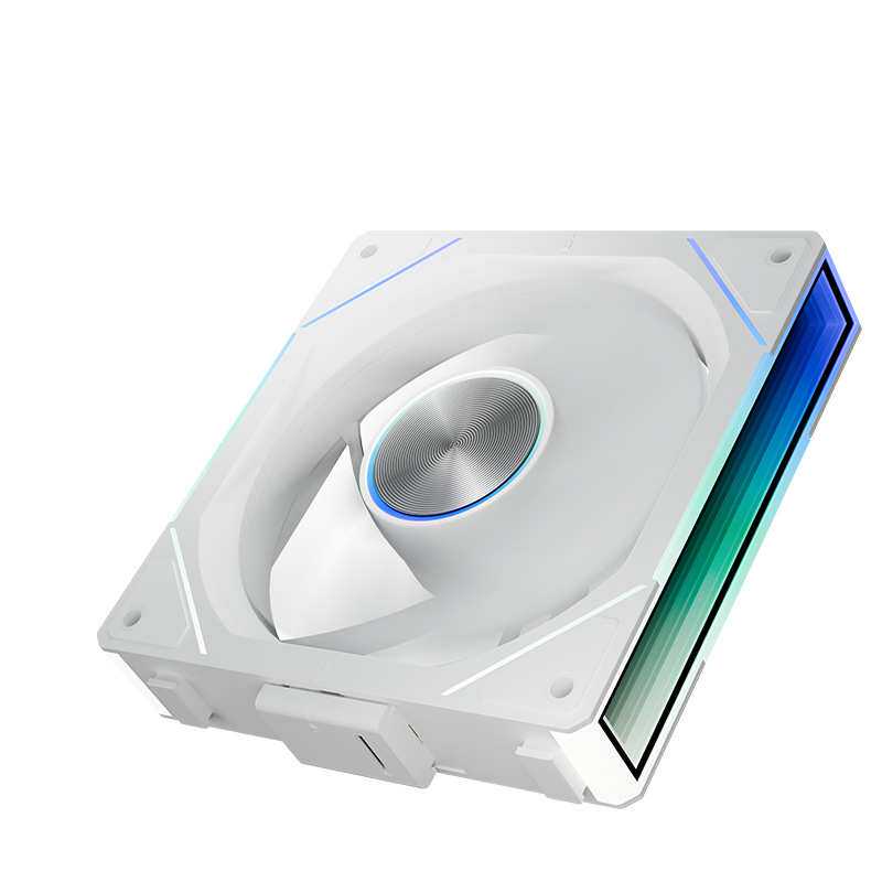 丛林豹星际积木风扇SE 三联12cm白色机箱风扇ARGB台式电脑拼接风