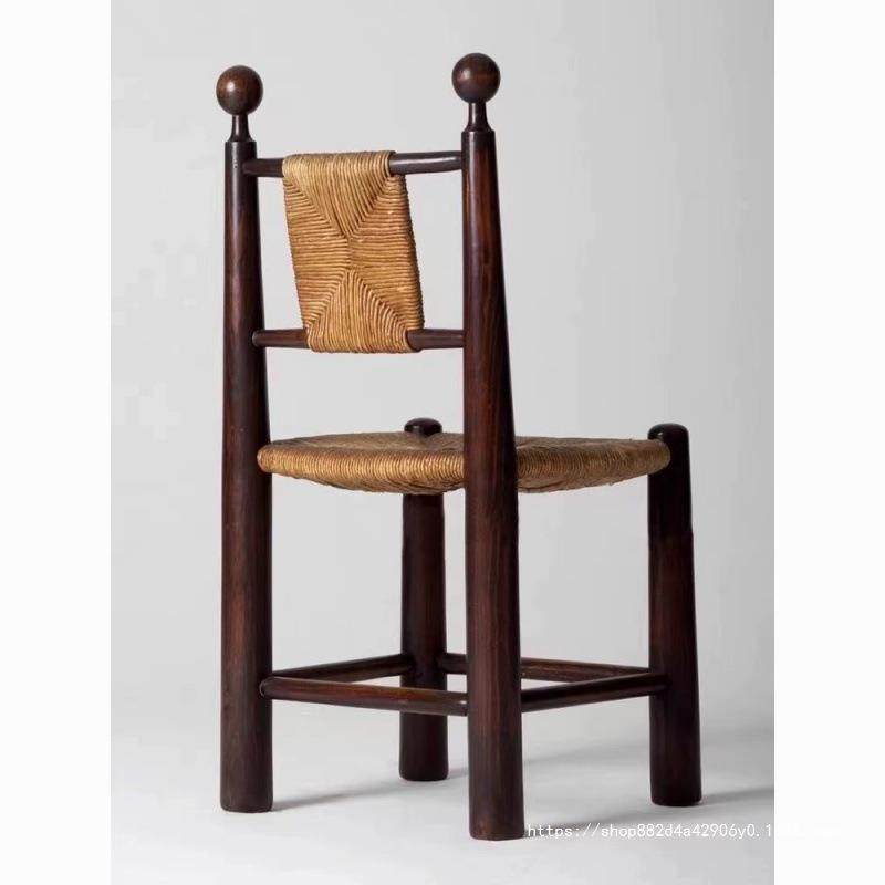 中古实木编藤餐椅复古草藤椅子家用简约民宿咖啡厅休闲藤椅靠背椅,3C数码配件,USB灯,淘宝优惠券,粉丝福利购,淘宝优惠卷