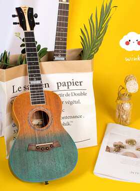 儿童乌克丽丽26寸尤克里里女单板男初学者uita生款G小吉他23rist