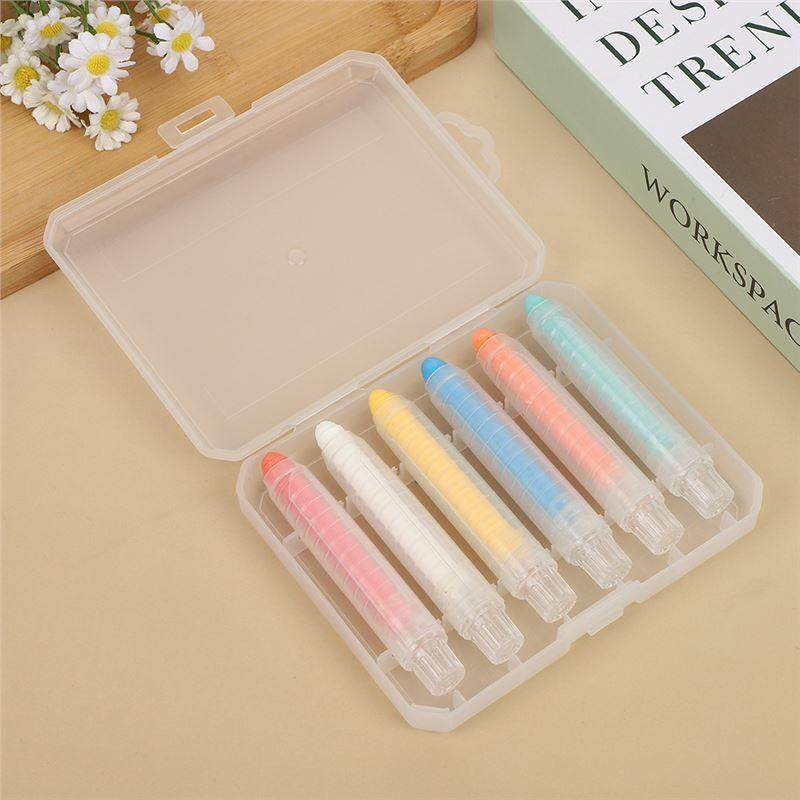 水溶性无尘无毒彩色粉笔教师家用儿童白色水性黑板墙膜笔油性套装