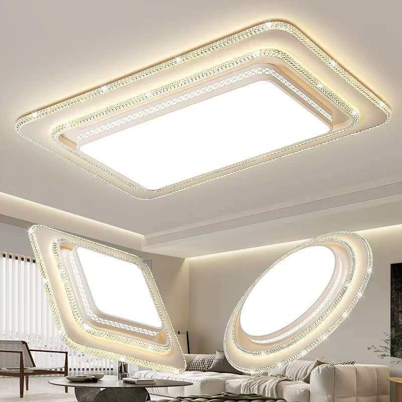 客厅吸顶灯主灯轻奢水晶灯现代简约灯具家装宴会厅灯智能智能控制,电子元器件市场,其它元器件,淘宝优惠券,粉丝福利购,淘宝优惠卷