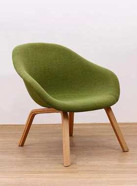 北欧简约单人休闲沙发椅小户型阳台懒人躺椅商场展厅4S店接待椅子