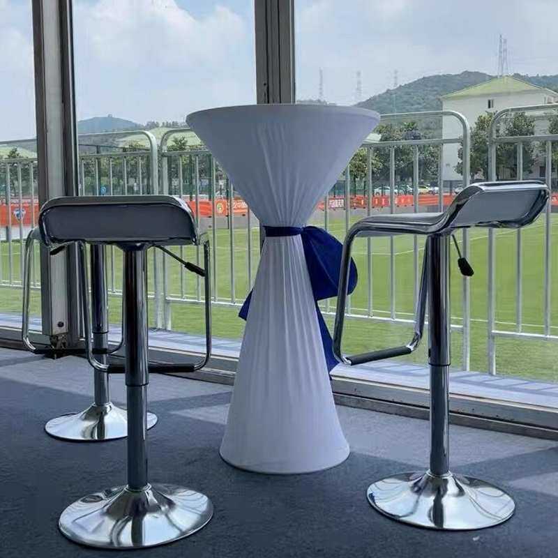 家用吧台桌酒吧桌高脚桌鸡尾酒桌吧桌吧椅组合简约咖啡圆桌洽谈桌