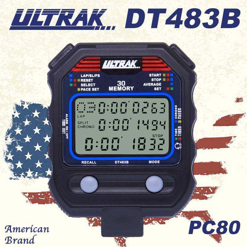 PC80电子秒表DT483B定尔志ULTRAK奥赛克30道3排显示计时器田径