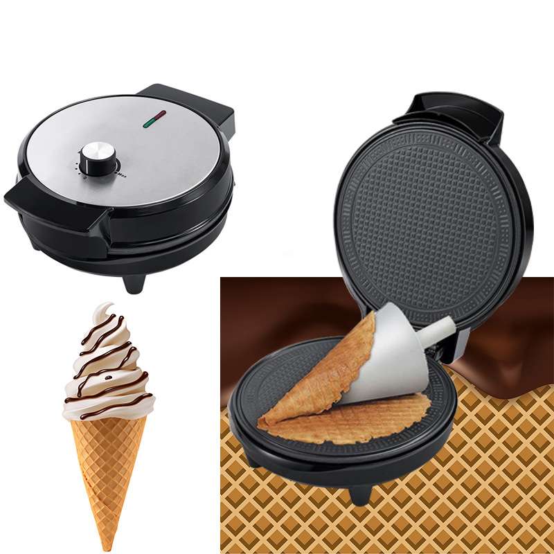 轻食煎烤机鸡蛋饼早餐雪糕卷蛋卷可调温控电饼铛Waffle machine