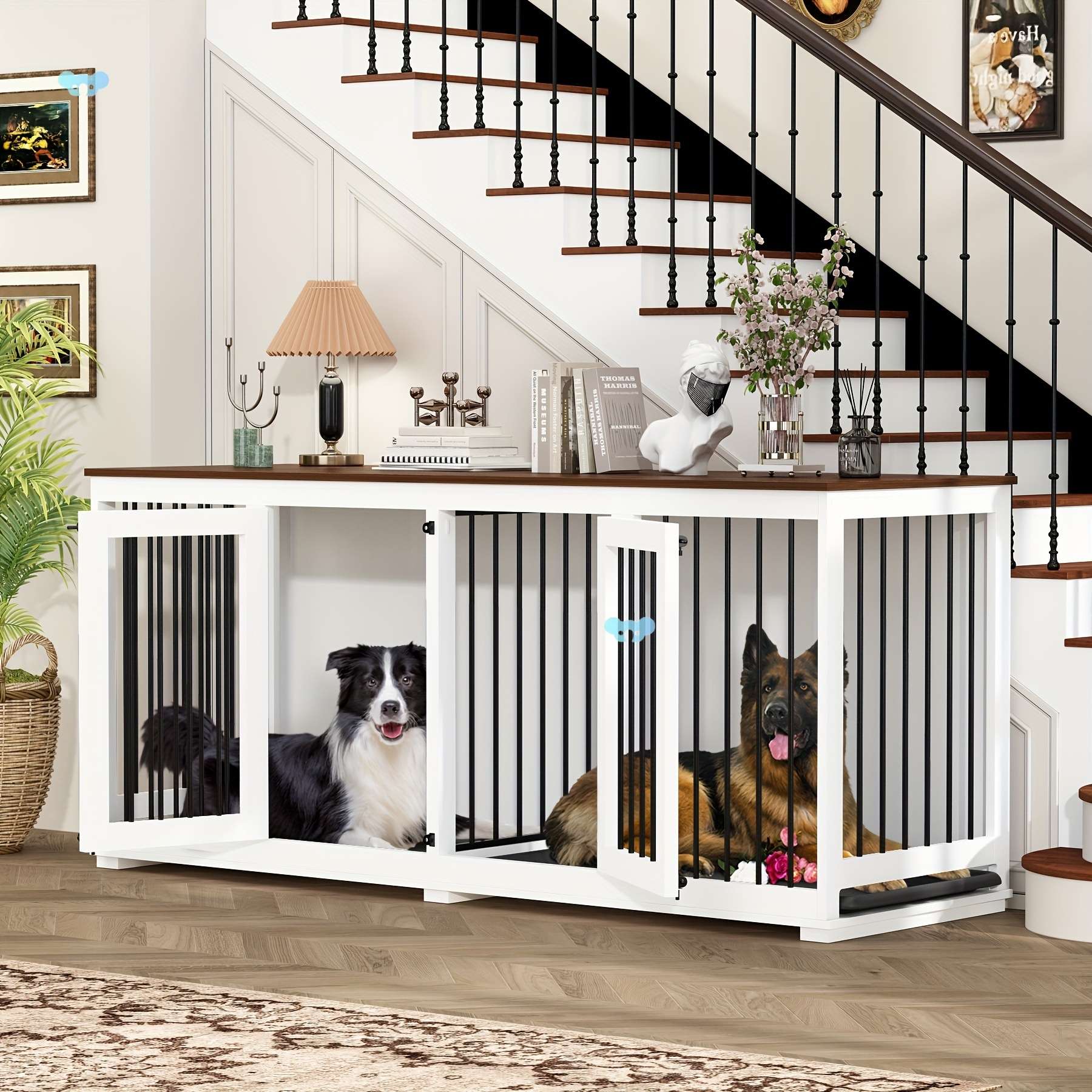 Heavy Duty Wooden Large Dog Kennel With Trays A Removable