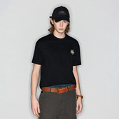 潮流高街宽松百搭休闲短袖 Deep Rain彩色星球印花美式 T恤