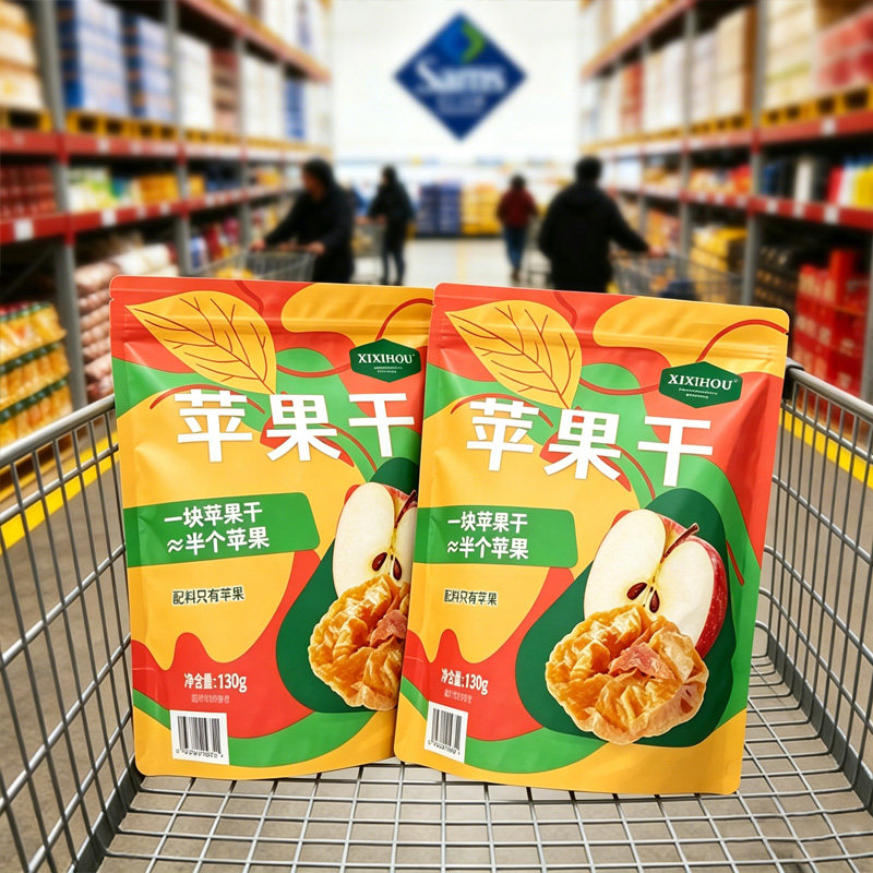 【会员超市】苹果干红富士果蔬干无糖无添网红孕妇零食散装烘干脆