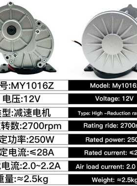 12V250W有刷A形轮减速电机 1016Z永磁直流炒货机电机齿轮带脚