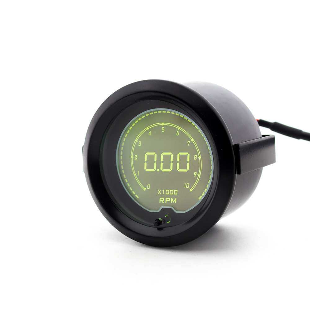 汽车改装EVO转速表2寸52mm0-10000RPM LED数显7色背景灯转速仪表