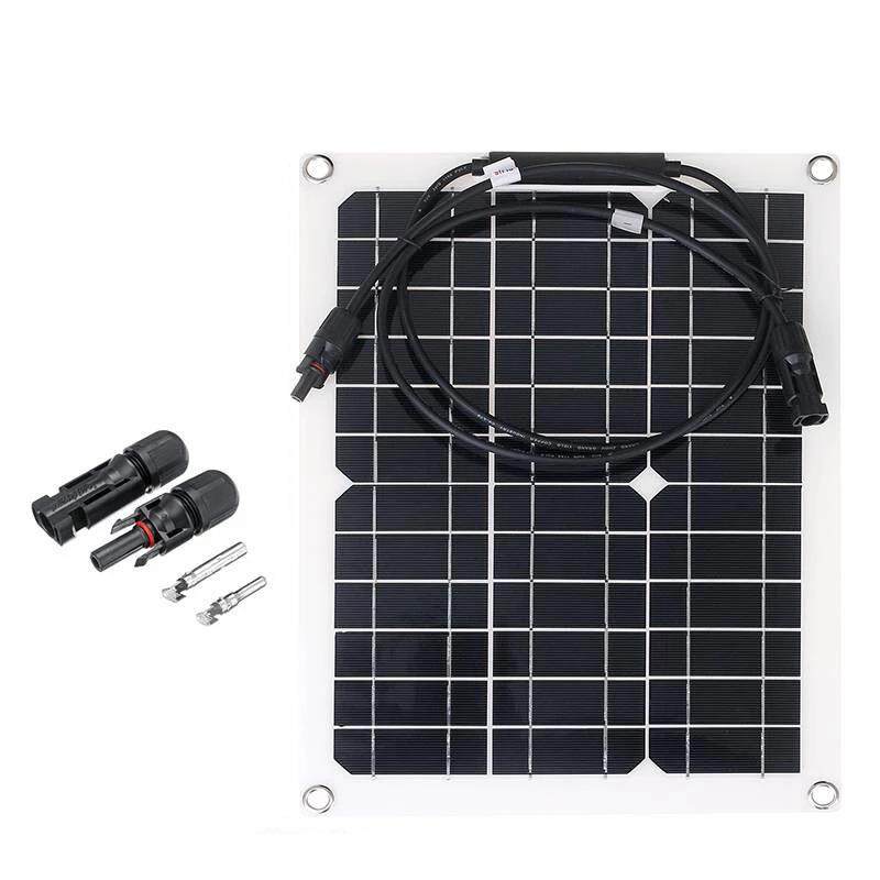 15W18VMC4输出太阳能柔性板可充12V蓄电池控制器支持300W输出