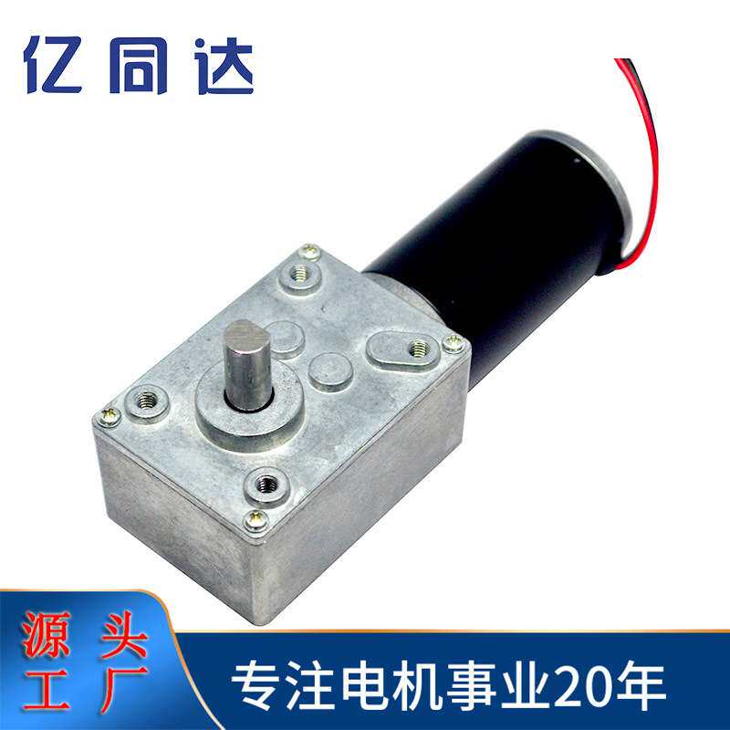 58mm蜗杆减速电机大力矩静音 机器人电机 宠物电机 智能家电电机