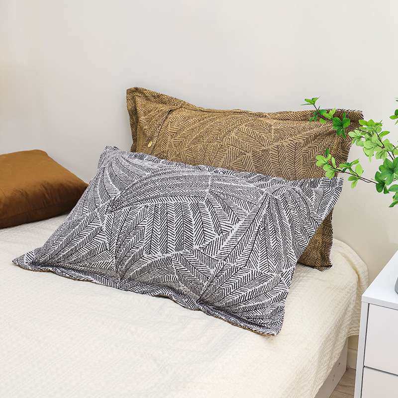 枕套一对装单个枕头套装纯棉48cmx75cm家用单人枕芯男女枕套学生