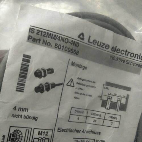 Leuze劳易测接近开关IS112MM/4NO-4E0/ISS212MM/2NC-8N0-M12