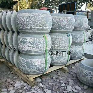 柱础石青石柱墩石柱脚石包柱石质优价廉园林古建石柱墩