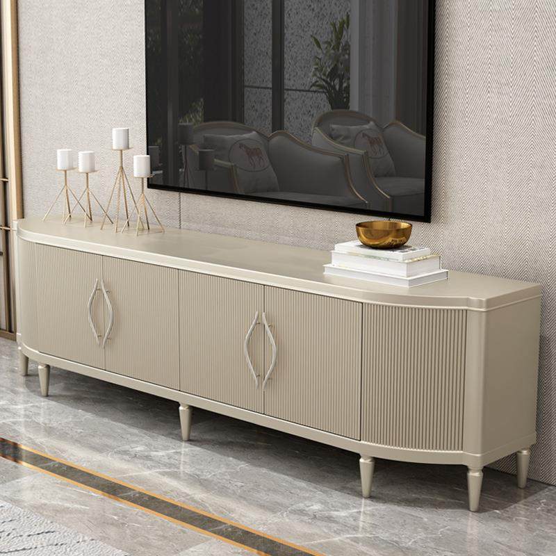 美式轻奢电视柜茶几组合套装现代客厅装饰收纳地柜简约实木视听柜