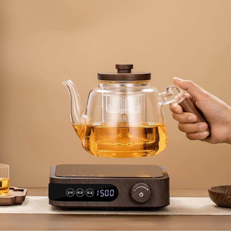 供应养生烧水壶电陶炉泡茶煮茶器家用蒸汽玻璃煮茶壶一体套装