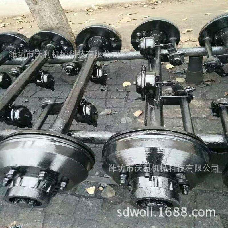 拖车轴供应出口农用拖车配件农业拖车轴五吨车桥