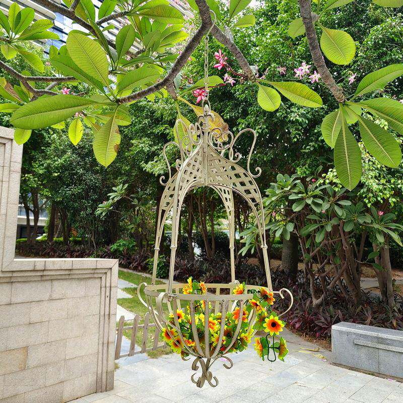 阳台花园布置吊篮绿萝吊兰高级感宫廷悬挂式垂吊吊盆北欧挂盆花盆