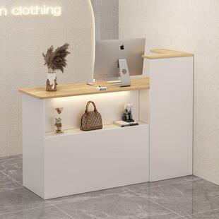 收银台柜台简约现代小型服装店便利店母婴店店铺吧台桌前台接待台