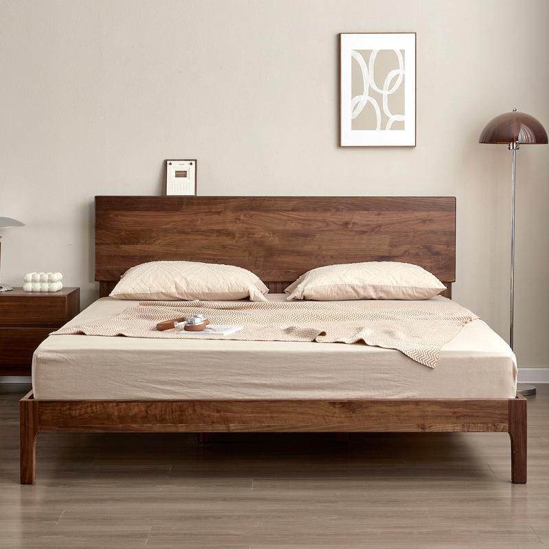 北美黑胡桃木全实木双人婚床现代简约樱桃木原木竖琴小户型双人大,纺织面料/辅料/配套,纺织机械配件,淘宝优惠券,粉丝福利购,淘宝优惠卷