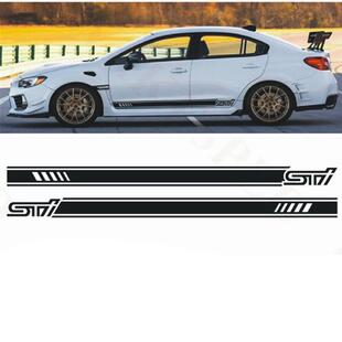 适用于斯巴鲁翼豹WRX侧裙车贴贴纸汽车改装拉花贴纸A145