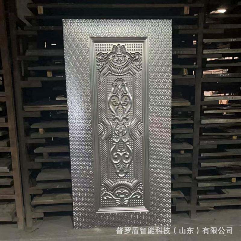 压花门面防盗门门板压花入户门装饰花纹板镀锌门板承接外贸门皮