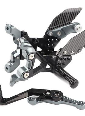 适用宝马S1000RR19-20-21-22年改装升高脚踏前脚踏支架碳纤维