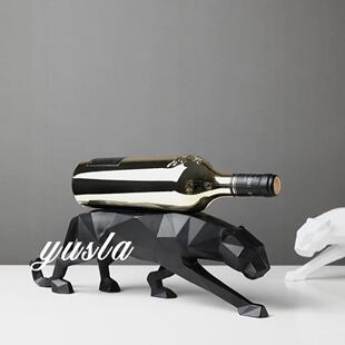 高级简约轻奢红酒架红酒置物架摆件客厅电视柜办公室书房软装饰品