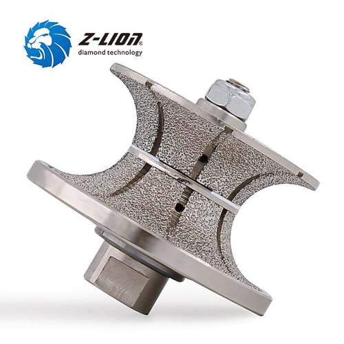 V型钎焊金刚石手提轮石材大理石磨边Fullbullnose成型磨轮