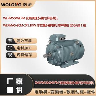 WEPMA5 2P1.1KW非防爆永磁电机效率等级IE5&GB1级 80M