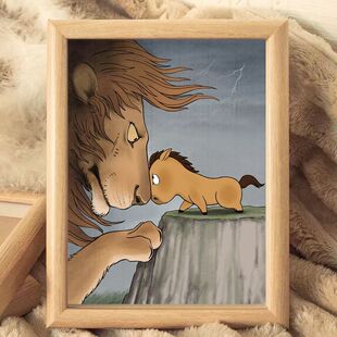 马小也相框俊马自知前程远无需扬鞭自奋蹄治愈励志奋斗桌面礼物