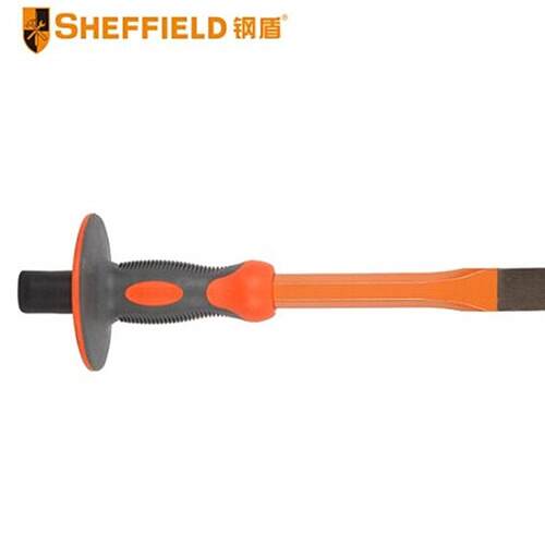 钢盾SHEFFIELDS080202双色胶柄水泥尖凿石工凿水泥凿子