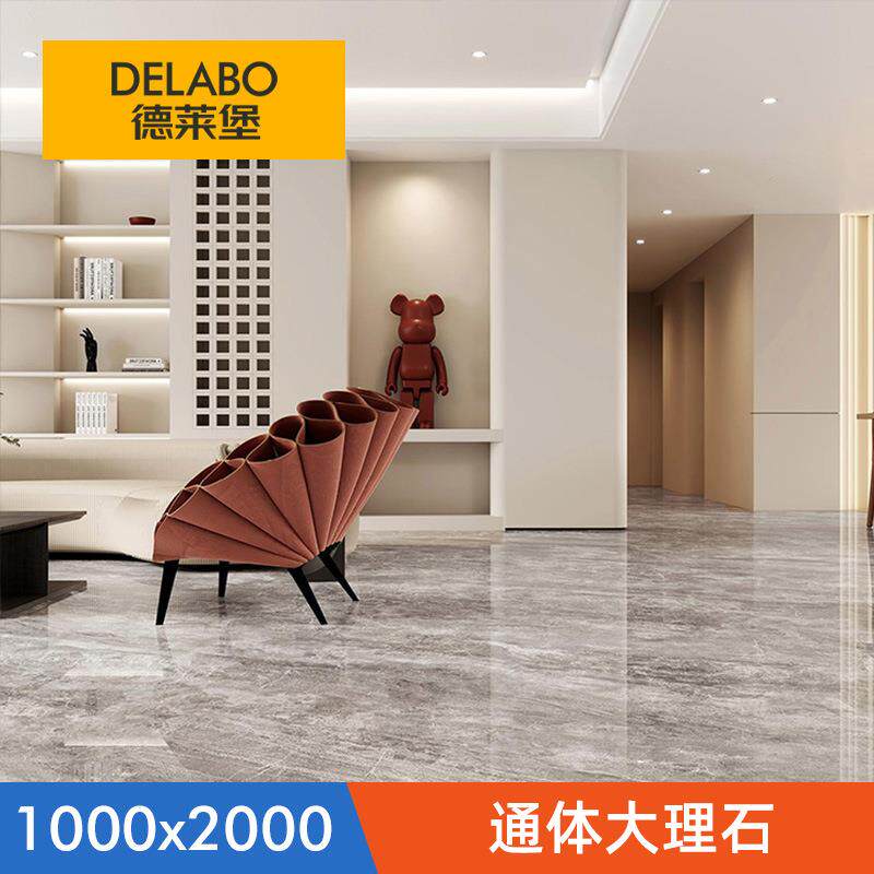 德莱堡新品1000x2000通体大理石防滑耐磨别墅自建房地砖