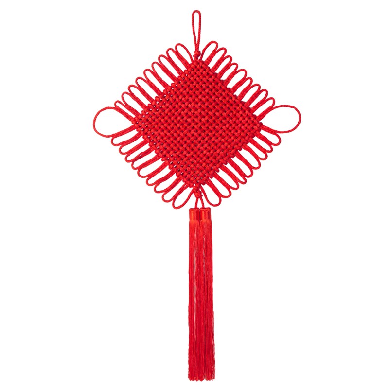 中国结挂件大号玄关客厅背景墙平安结红色新年门上入户门装饰