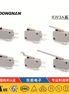 东南烘干机电子家用电器微动开关耐高温16A125V工厂直批可带动臂