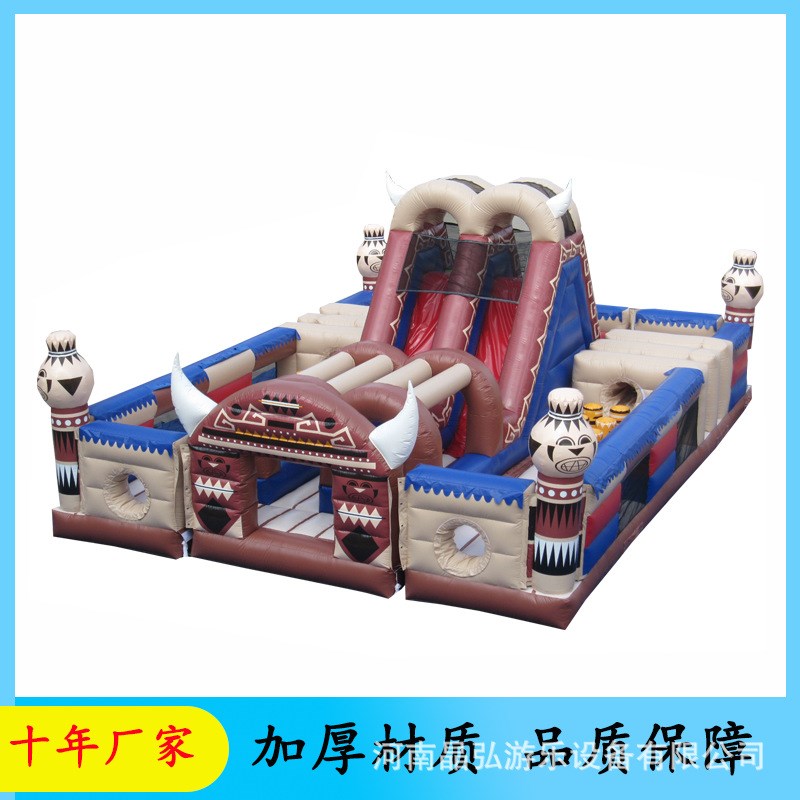 室外大型充气城堡室内户外新款家庭淘气堡滑梯儿童蹦蹦床游乐设备