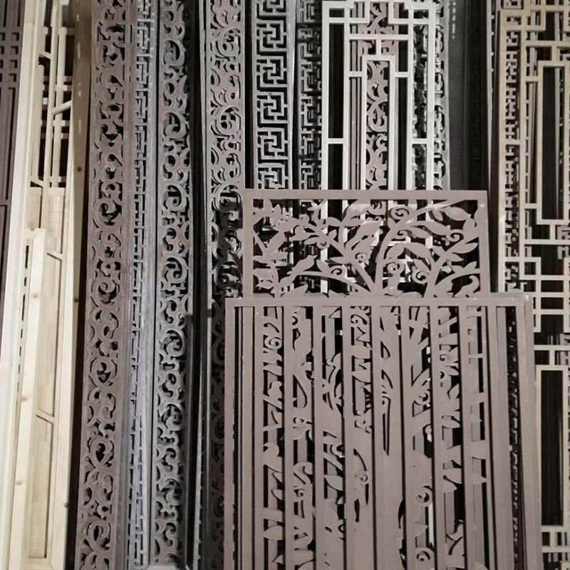 直供实木花格客厅屏风仿古简约镂空雕花隔断新中式花窗