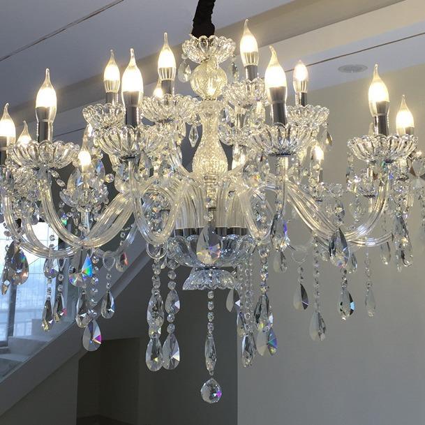 室欧水晶吊22338式灯厅灯婚庆水晶灯家用温馨大气卧餐厅蜡烛客灯