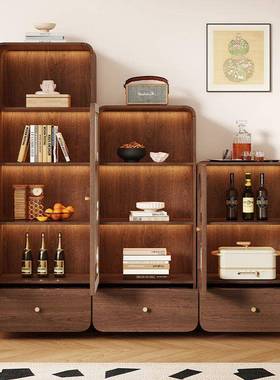 酒靠墙家用柜物柜展示玻璃电视置物边储客UYC厅复古柜风立柜餐柜