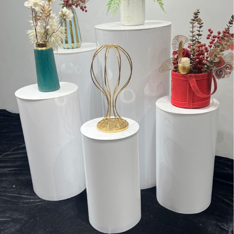 可拆卸蛋糕柱甜摆品台婚庆装饰立柱STV道场圆具婚礼活动现场地布